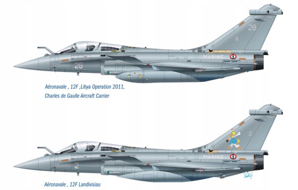 Italeri 1319 Samolot Rafale M Operations Exterieures 2011 model 1/72