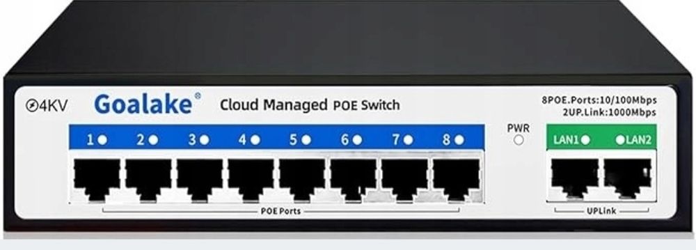 Goalake POE308G  Przełącznik Ethernet 8 Port