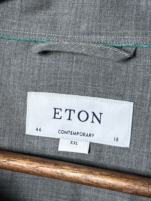 Сіра сорочка Eton 46/18 XXL