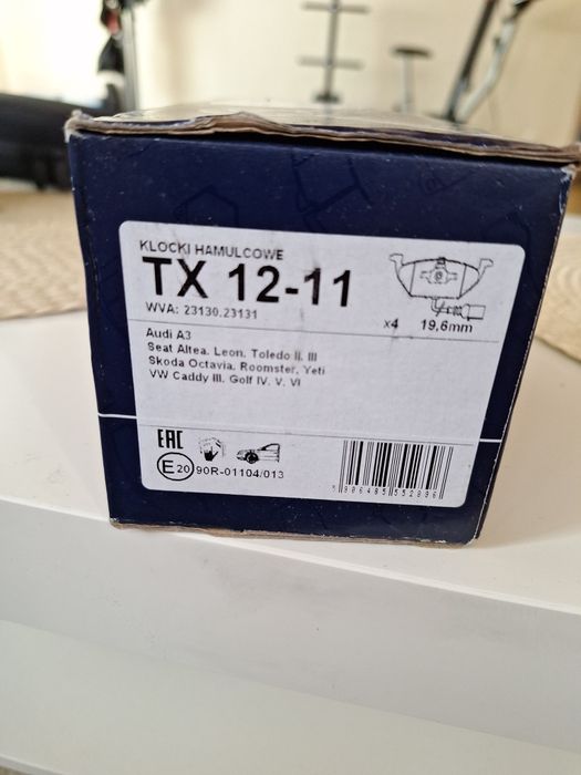 Nowe klocki hamulcowe TX 12-11 VW Golf IV V VI Audi A3 Skoda Seat