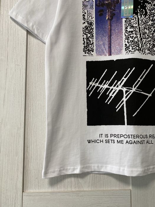 Футболка CAV EMPT чоловіча з принтом біла MADE IN JAPAN