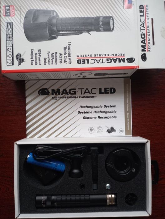 Тактичний ліхтар MAG LITE MAG-TAC LED rechargeable flashlight