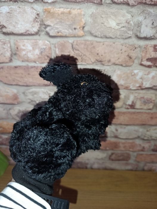 Pacynka maskotka czarny piesek spaniel z Ikea Unikat