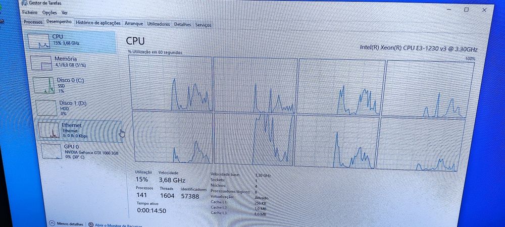 PC Dell gamer  Intel i7 ,NVIDIA GeForce GTX 1060  ,8gb  SSD e hdd