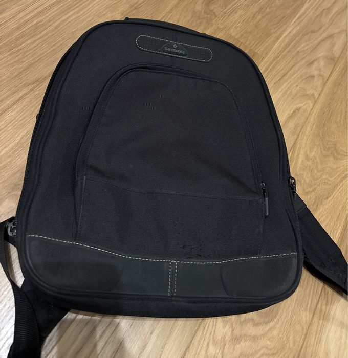 Sztywny plecak na laptopa dokumenty Samsonite elegancki czarny
