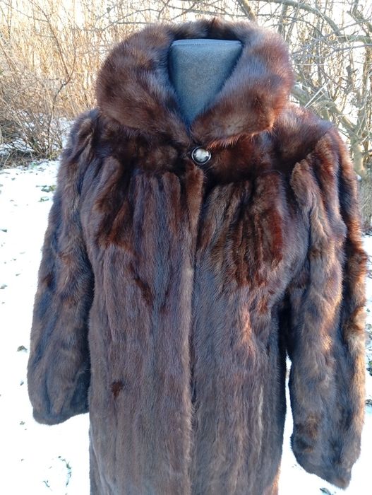 Futro naturalne płaszcz Norka