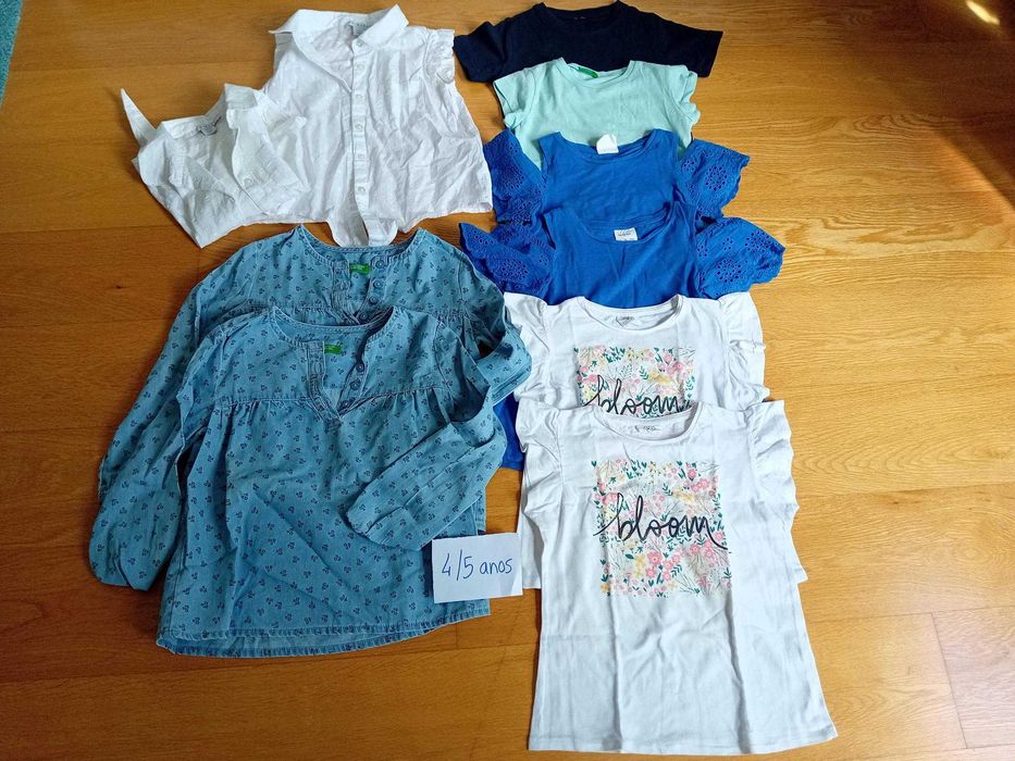 Lote de roupa de menina - 3/4 e 4/5 anos