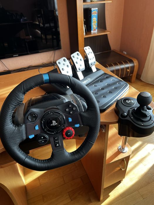 Кермо Logitech g29, шифтер, педалі