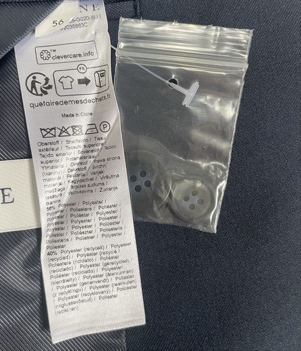 Garnitur Męski Pier One Rozmiar 56 XXL granatowy comfort marynarka + spodnie