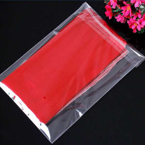 Sacos transparentes com adesivo e furo para embalar pack 50 unidades