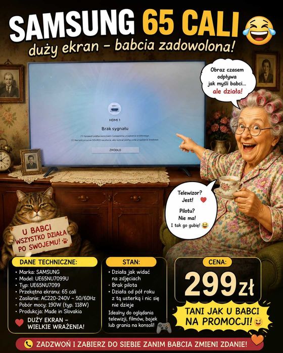 Telewizor Samsung 65 cali