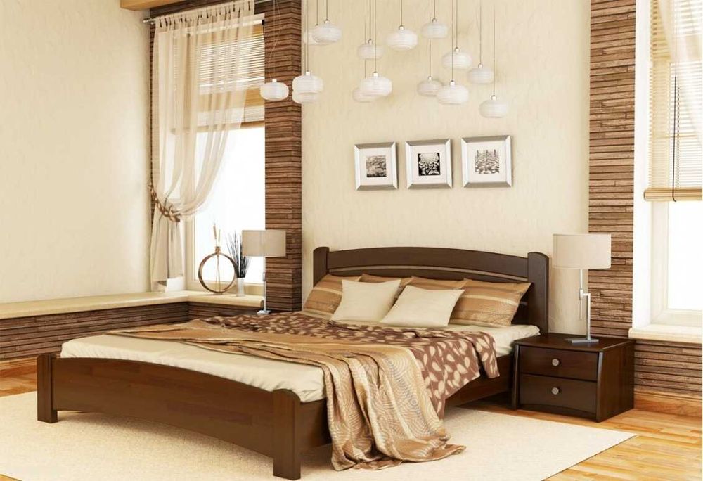 Ліжко з масиву Вільхи, Бука та Дуба 160*200 Нове