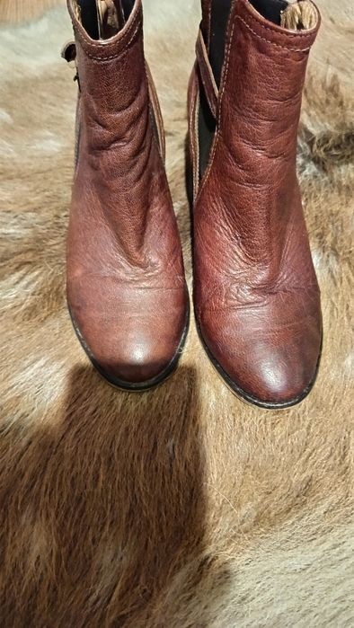 Skórzane Kozaki damskie rozmiar 39