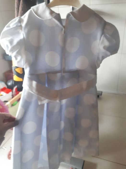 Vestido com etiqueta da piratas e bailarinas 6 anos