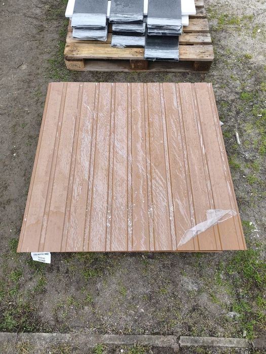 Podbitka dachowa złoty dąb blachotrapez blacha T7