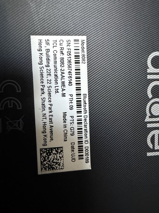 Tablet alcatel.