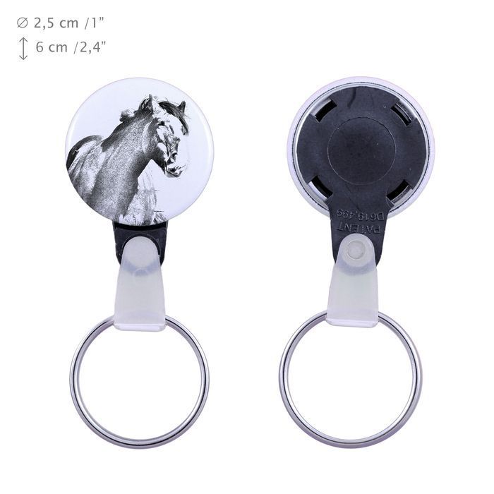 Clydesdale brelok z koniem mały Art-Dog