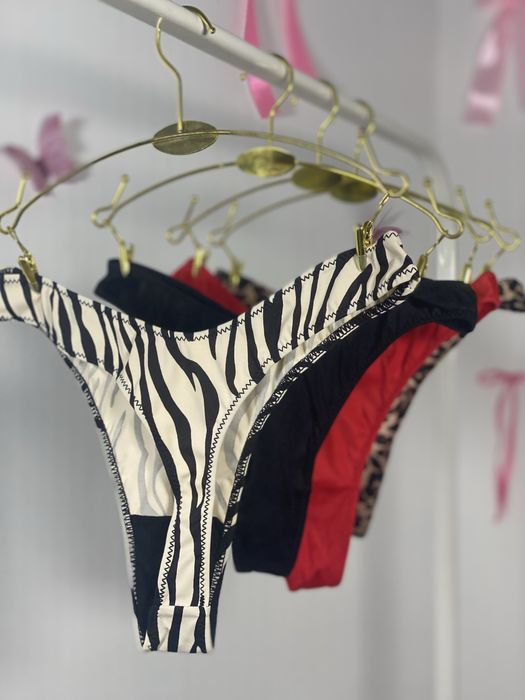 Атласні трусики шовкові трусики стрінги з принтами