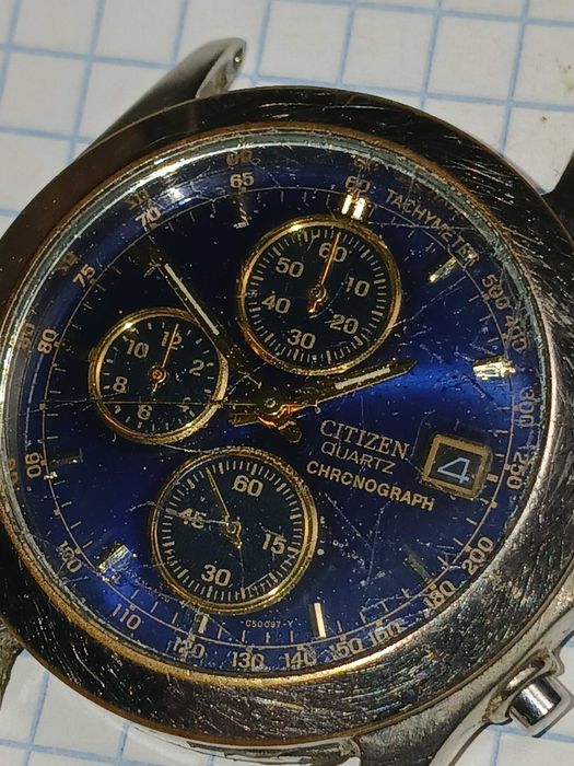 Вінтажний чоловічий годинник CITIZEN хронограф