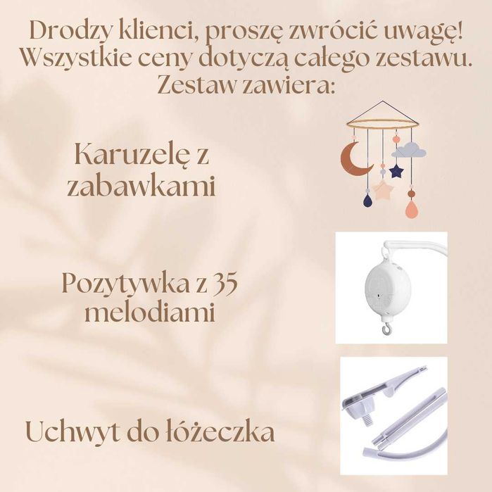 karuzela na dłóżeczko
