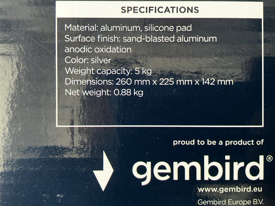 Suporte para portátil Gembird