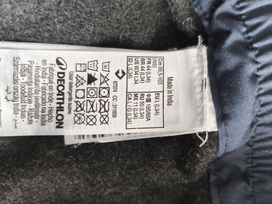 Męskie ocieplane spodnie L