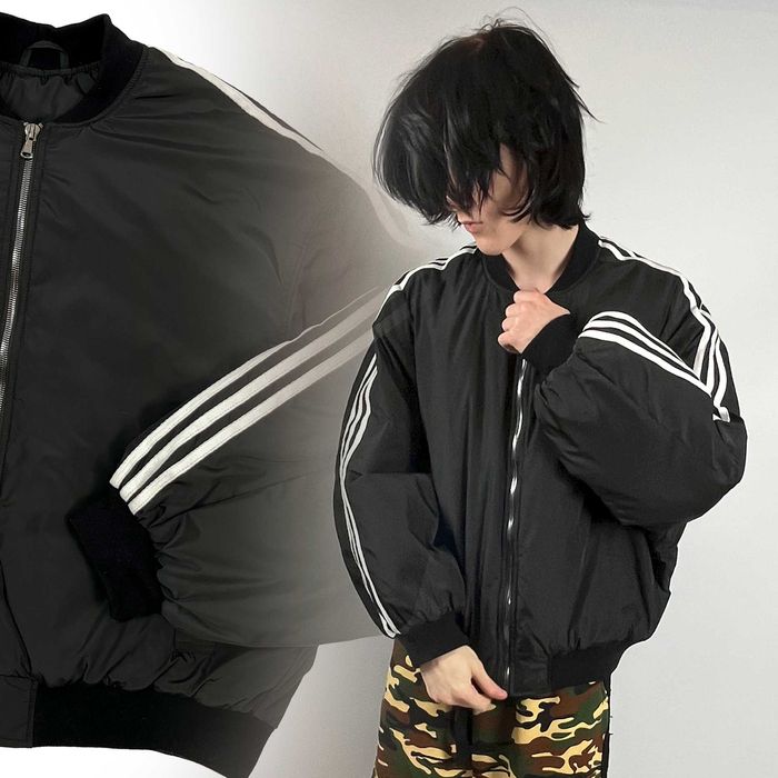 Oversize Bomber 3 Lines Adidas Balenciaga Оверсайз бомбер Адидас