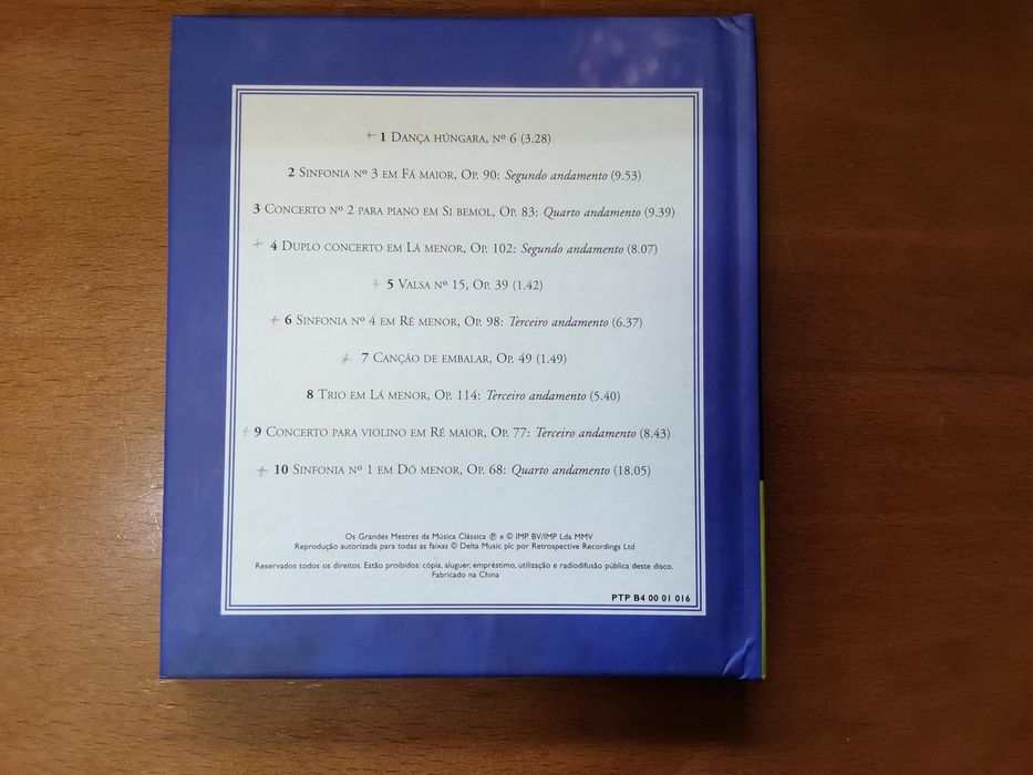 Brahms: Paixão Romântica (Os Grandes Mestres da Música Clássica) CD com Livro