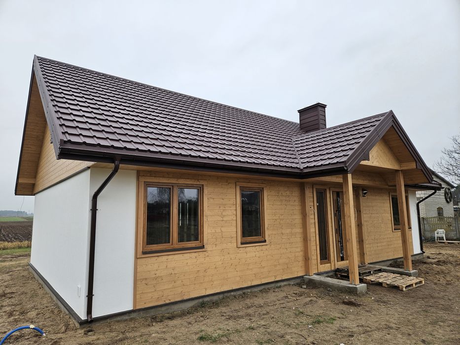 Dom domek drewniany 35m2 35 m2 70  budowa pergola altana garaż wiata