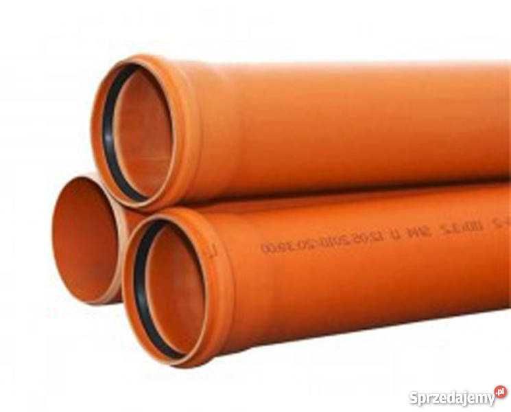 Rura kanalizacyjna PCV 200mm / 4,9mm / odpływowa SN4 / kształtki