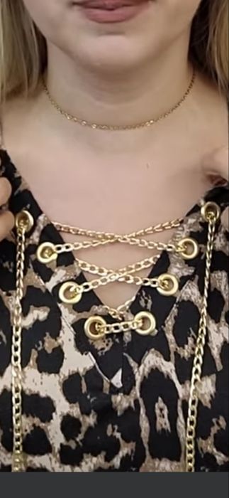 Bluzka panterka, łańcuch