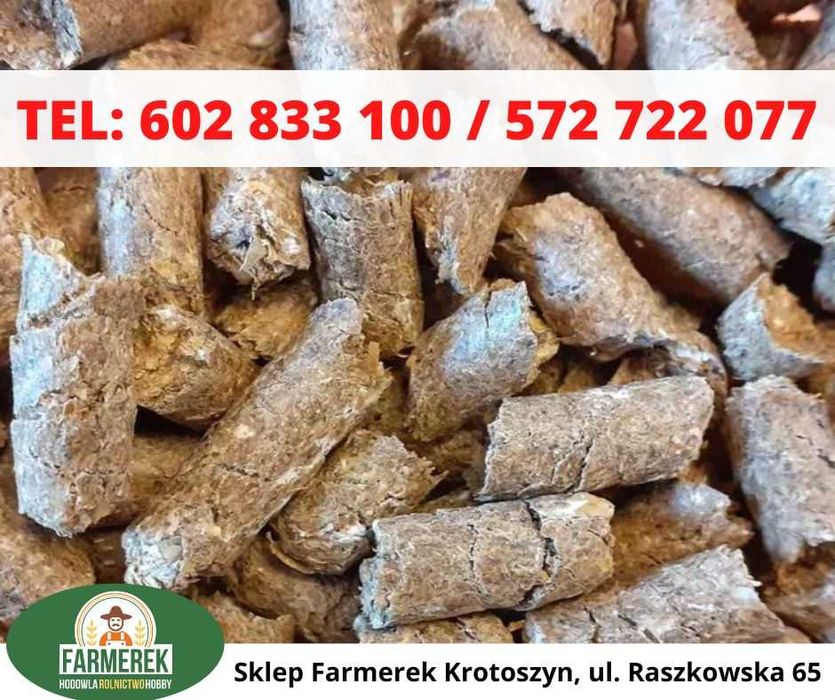 Młóto browarniane suche, jęczmienne granulowane. białko dla krów