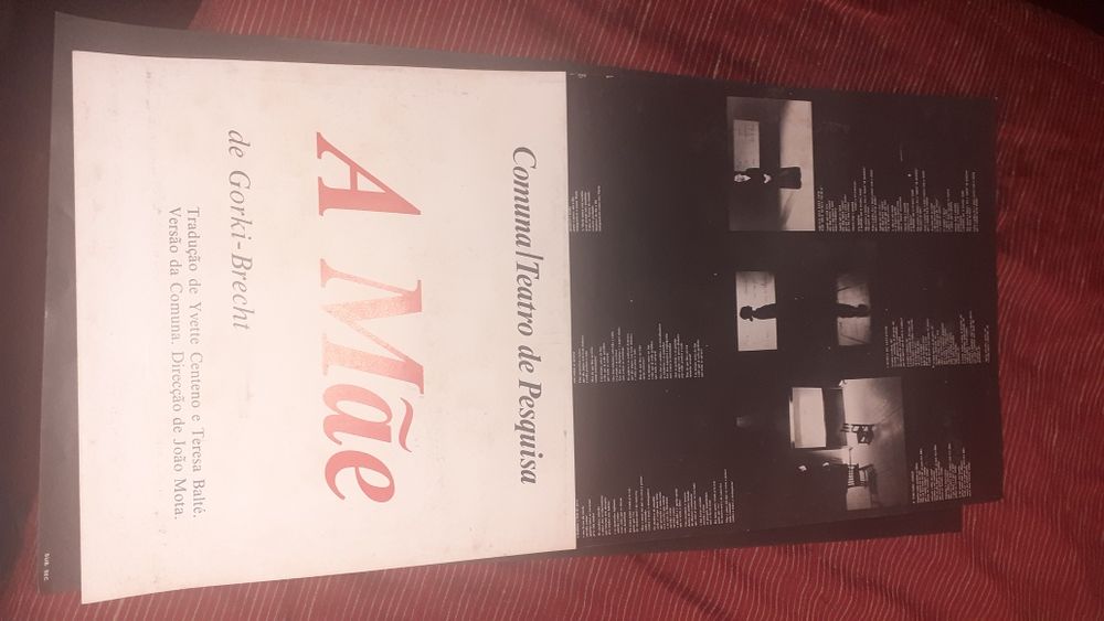 Cartaz A Mãe teatro José Mário Branco Gorki Bretch