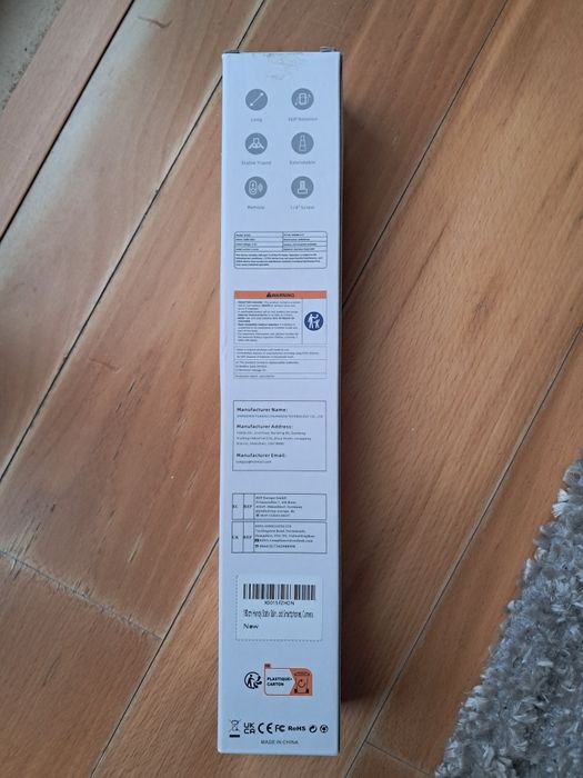 Tripé para telemóvel/câmara com comando