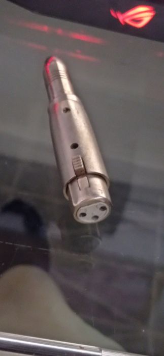 Adaptação para jack,3,5 para xlr de metal