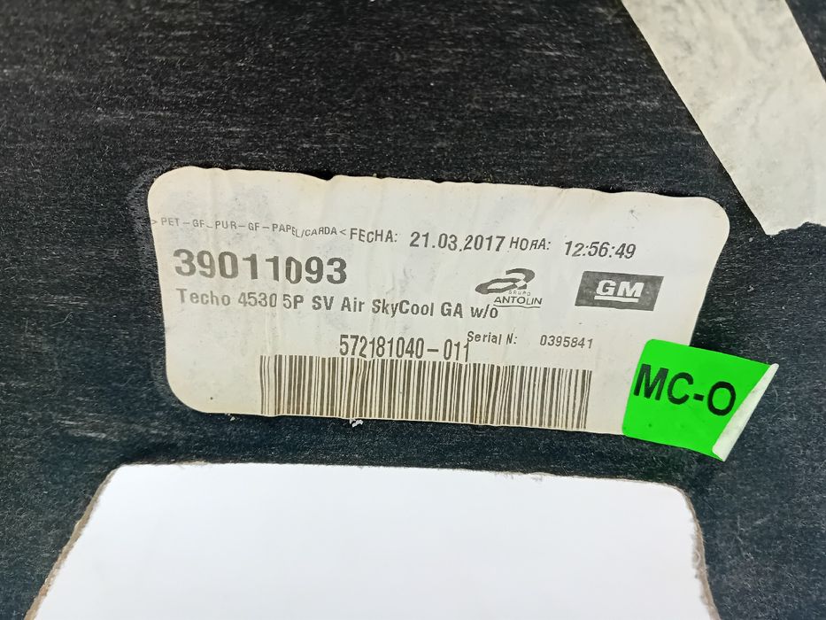Forra de tejadilho OPEL Corsa E
