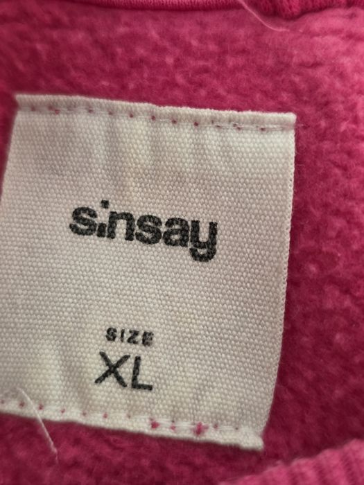 Bluza różowa Sinsay krótka na jesień