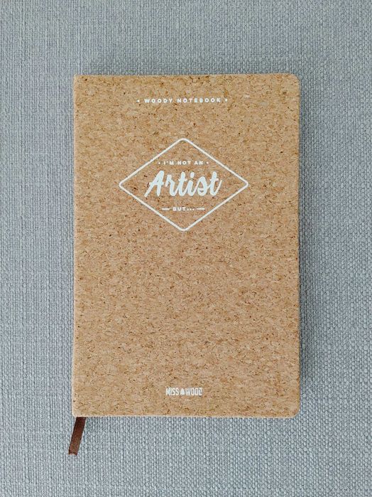 Notebook cortiça Miss Wood