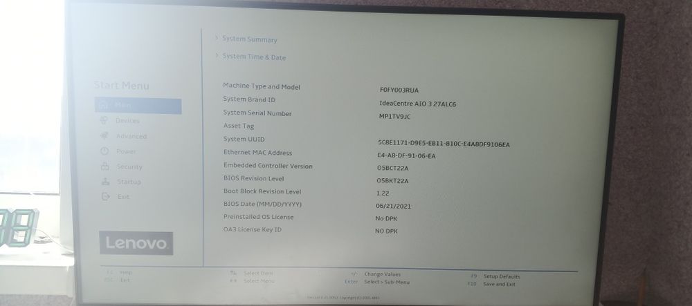 Продам моноблок Ideacentre aio 3 27al c6