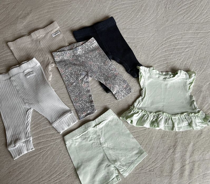 H&M Wyprawka komplet zestaw spodenki dla dziewczynki