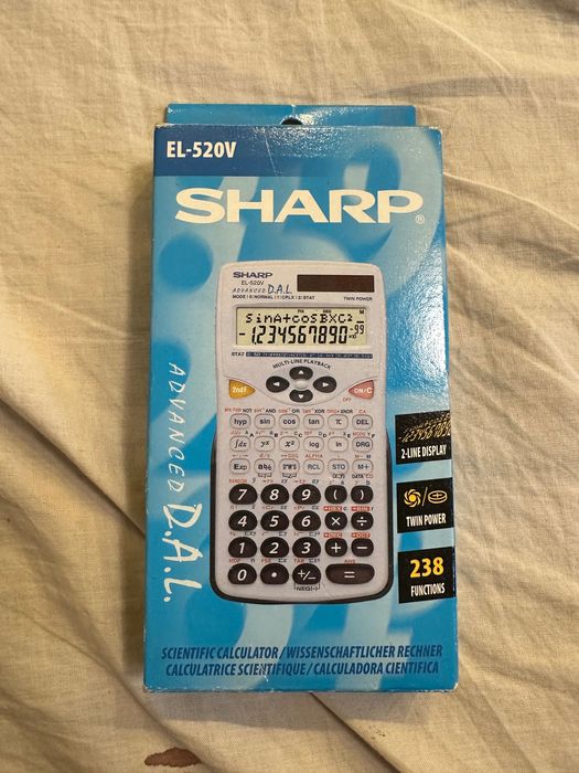 sharp el 520v calculator scientific kalkulator naukowy