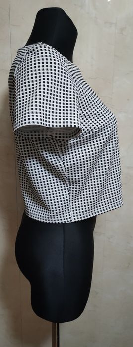 Crop top w kratę