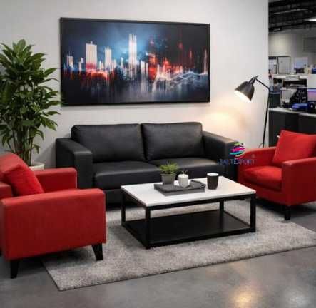 Sofá / Maple de Escritório e Mesa de Centro Simples / Duplo / Triplo