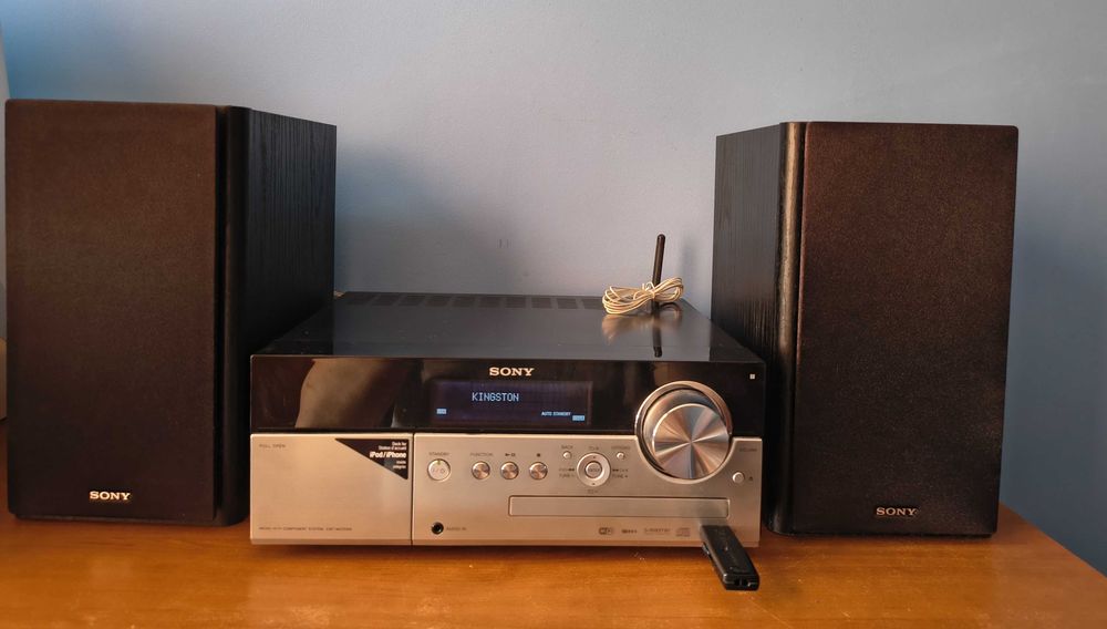 Wieża Sony CMT-MX700Ni + 2 kolumny cała w oryginale, używana