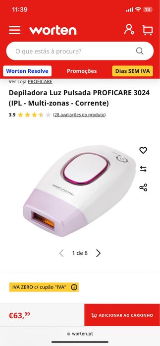 Depiladora luz pulsada proficare