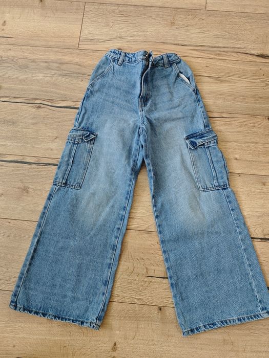 Spodnie jeansowe dla dziewczynki r.140/146
