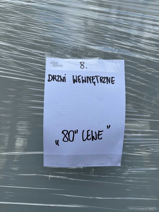 Drzwi wewnętrzne z szybą