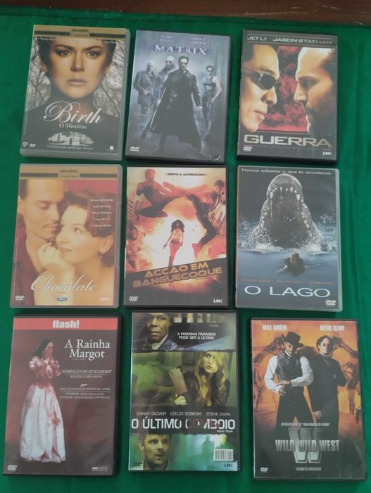 Grande variedade de DVDs