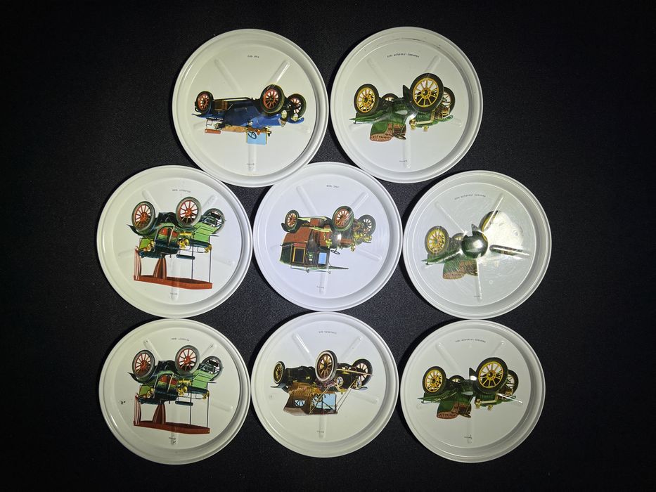 Podstawki pod kufel samochody metalowe smiths