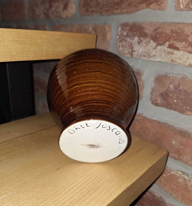 Oree Toscana brązowy wazon ceramiczny